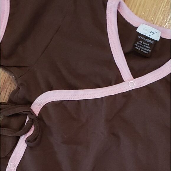 NWOT Baby Soy Chocolate Kimono Short Sleeve Tee - Picture 3 of 5